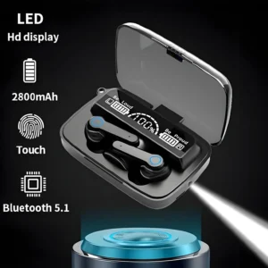 M19 TWS Earbuds Wireless Bluetooth | Deep Bass & Power Display