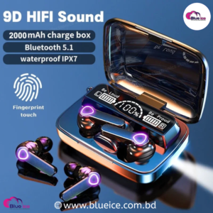 M19 TWS Earbuds Wireless Bluetooth | Deep Bass & Power Display
