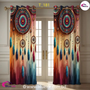 3D Print Premium Curtain(2pcs) – Stylish Modern Home Décor Curtain