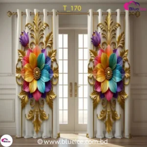 3D Print Premium Curtain(2pcs) – Stylish Modern Curtain