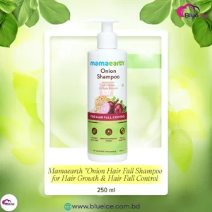 Mamaearth Onion Hair Fall Shampoo 250ml – Hair Fall Control & Strong Hair