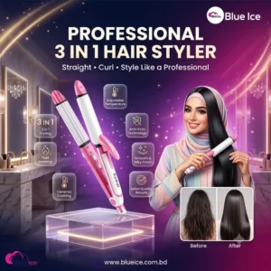 Kemei Professional 3 in 1 Hair Straightener Iron KM-1291